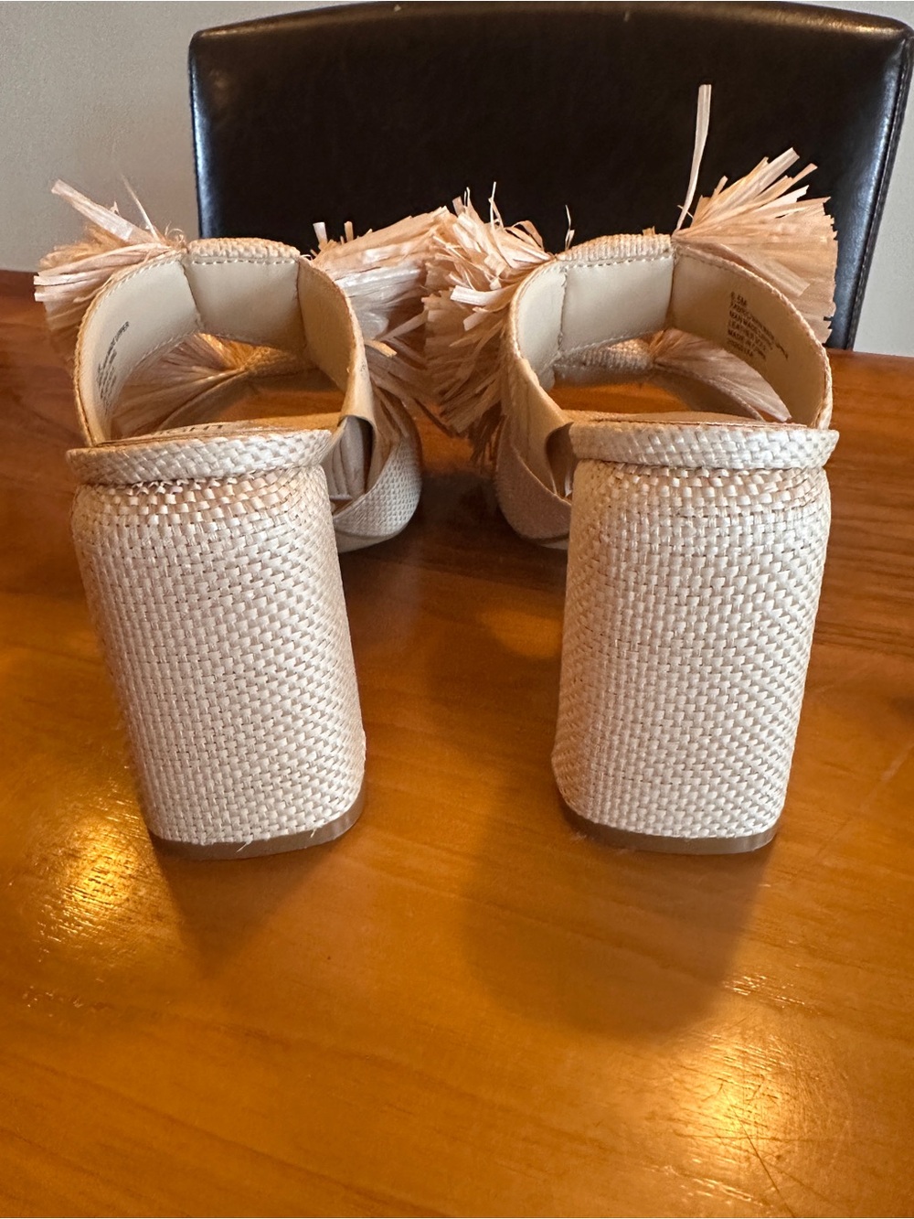 Gianni Bini Beige Raffia Knot Slide Mules NWT 6.5 - Picture 9 of 11